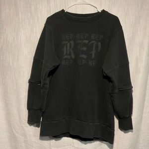 L Taylor swift rep sweatshirt; faded